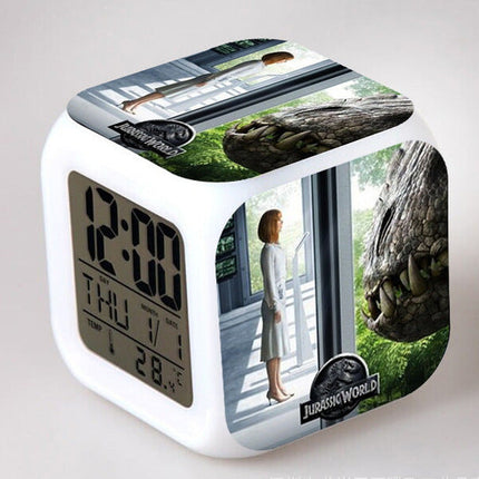 Jurassic Park digital kube vekkerklokke
