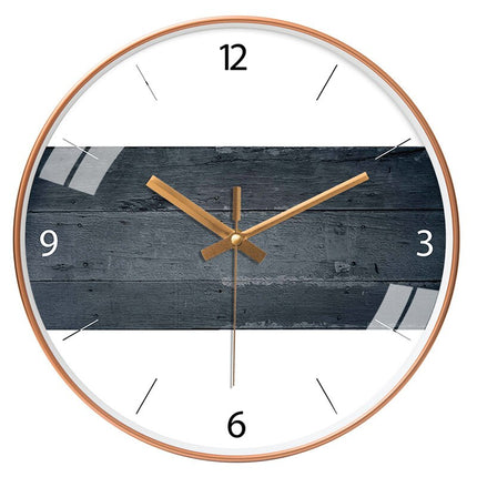 Moderne veggklokke i tre 30 cm