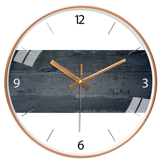 Moderne veggklokke i tre 30 cm