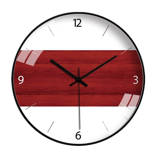 Moderne veggklokke i tre 30 cm