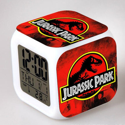 Jurassic Park digital kube vekkerklokke