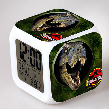 Jurassic Park digital kube vekkerklokke