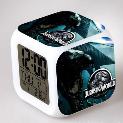 Jurassic Park digital kube vekkerklokke