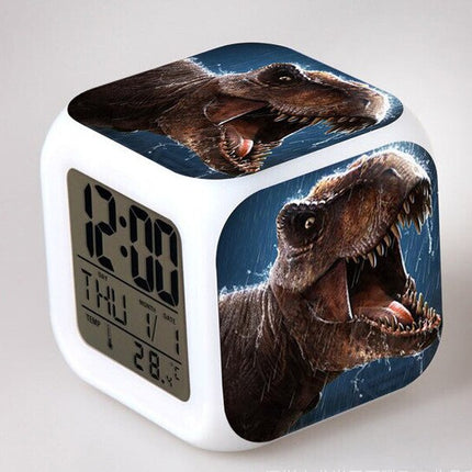 Jurassic Park digital kube vekkerklokke