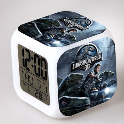 Jurassic Park digital kube vekkerklokke