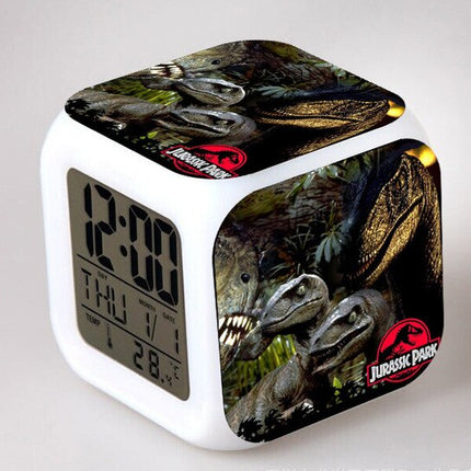 Jurassic Park digital kube vekkerklokke