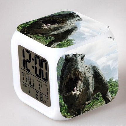 Jurassic Park digital kube vekkerklokke