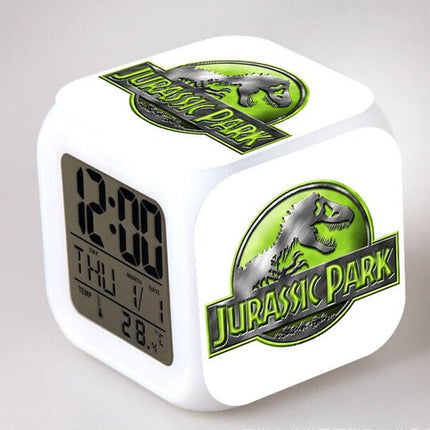 Jurassic Park digital kube vekkerklokke