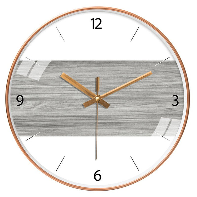 Moderne veggklokke i tre 30 cm