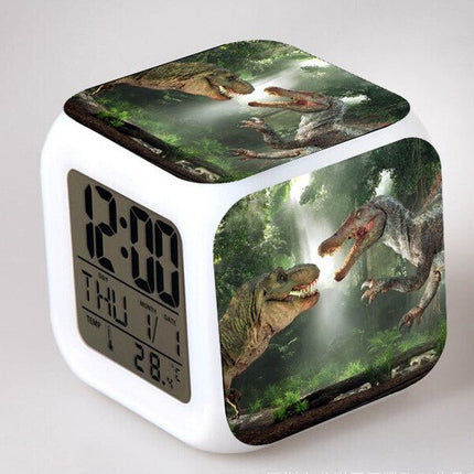 Jurassic Park digital kube vekkerklokke