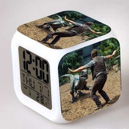 Jurassic Park digital kube vekkerklokke