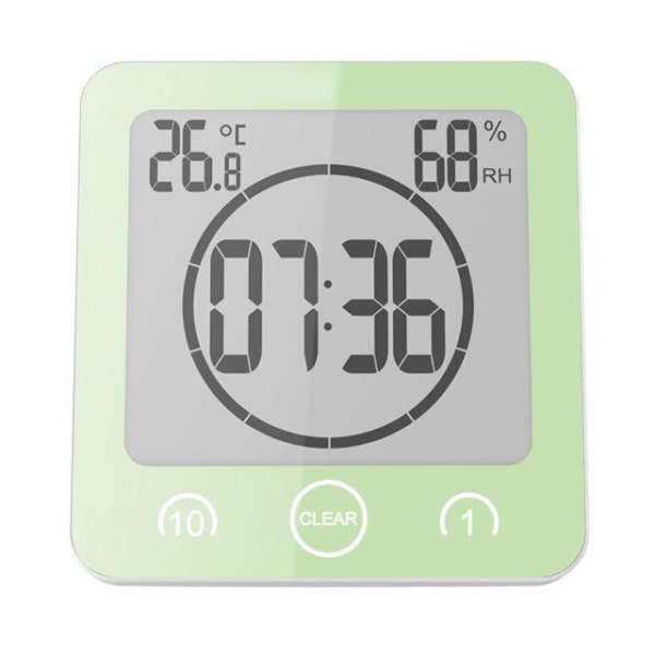Vanntett digital klokke for dusj