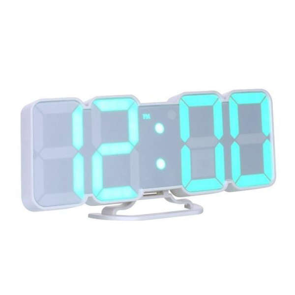 Fjernstyrt digital 3D-klokke med LED