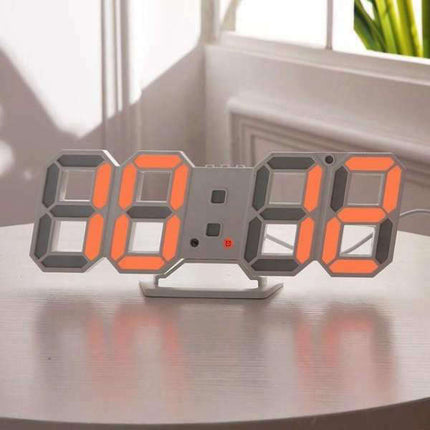 Moderne digital 3D-klokke med ledning