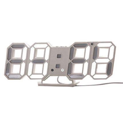 Moderne digital 3D-klokke med ledning