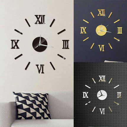 Stor DIY veggklokke med romertall