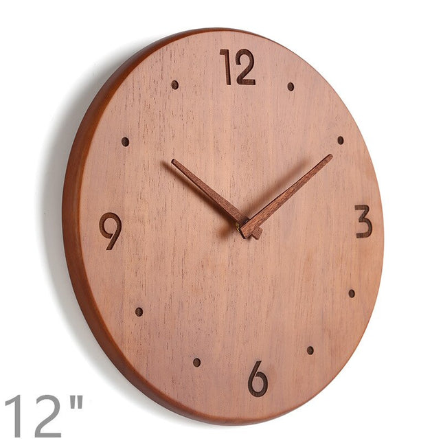 Skandinavisk veggklokke i tre 40 cm