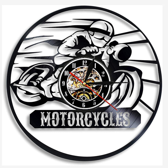 Kul motocross veggklokke av vinyl