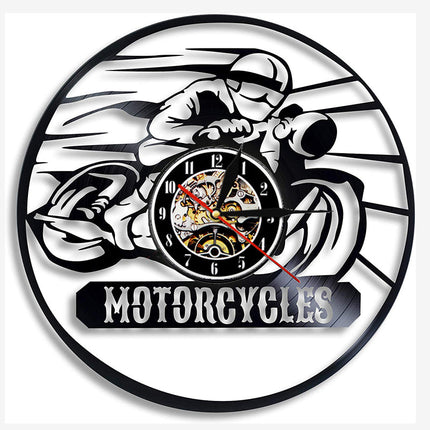 Kul motocross veggklokke av vinyl