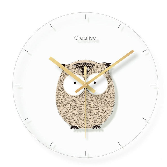 Morsom veggklokke med rev for barnerom