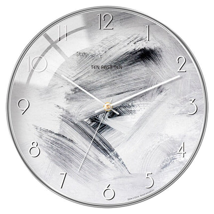 Moderne veggklokke med todelt urskive