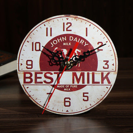 Vintage veggklokke for barnerom med dyr