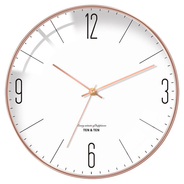 Moderne veggklokke med todelt urskive