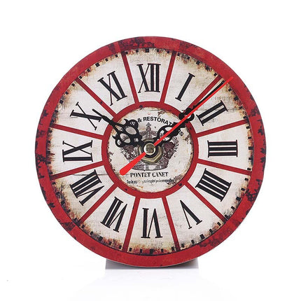 Liten vintage veggklokke med Paris-motiv