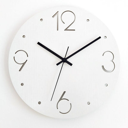 Enkel gul veggklokke for stue