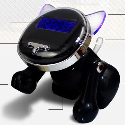 Digital robothund vekkerklokke for barn