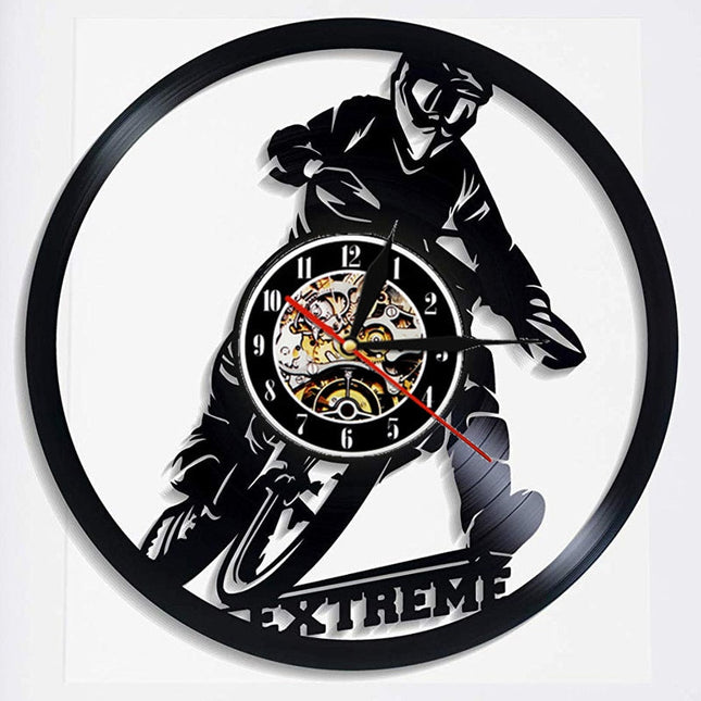 Kul motocross veggklokke av vinyl