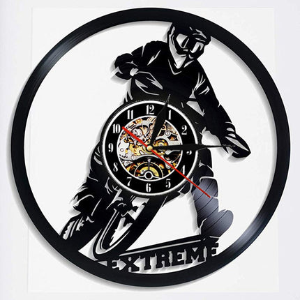 Kul motocross veggklokke av vinyl
