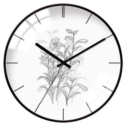 Moderne veggklokke med todelt urskive