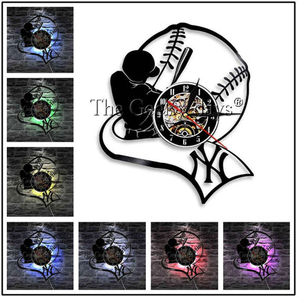 Baseball vinylklokke for sportsfans