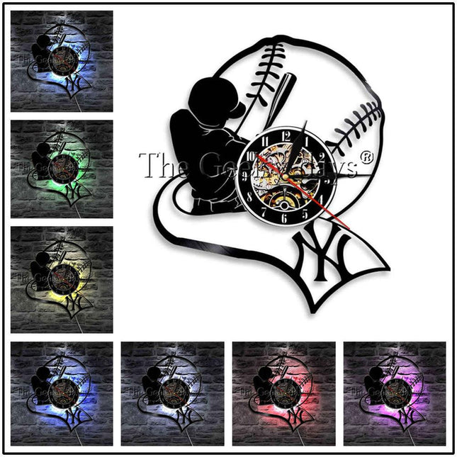 Baseball vinylklokke for sportsfans