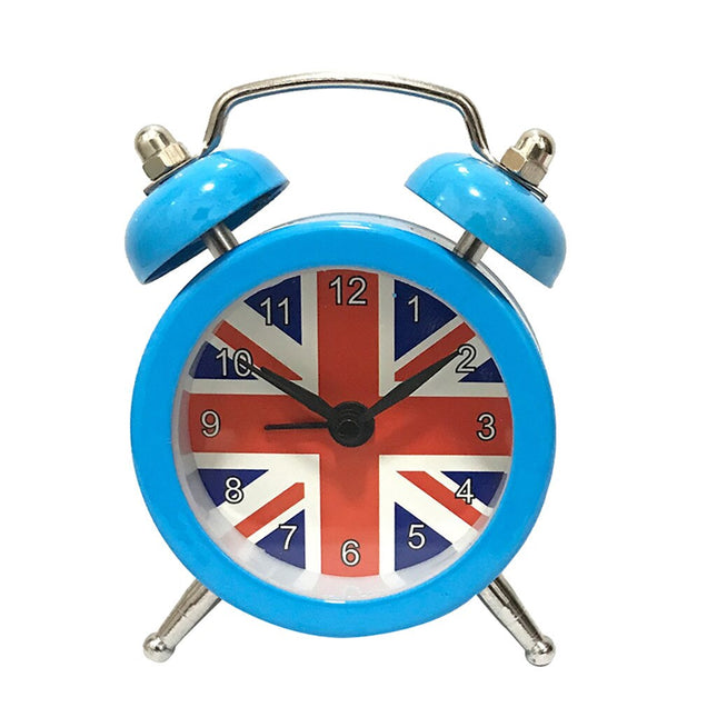 Retro vekkerklokke med Union Jack