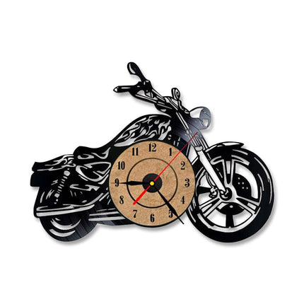 Motorsykkel vinylklokke for garasje dekor