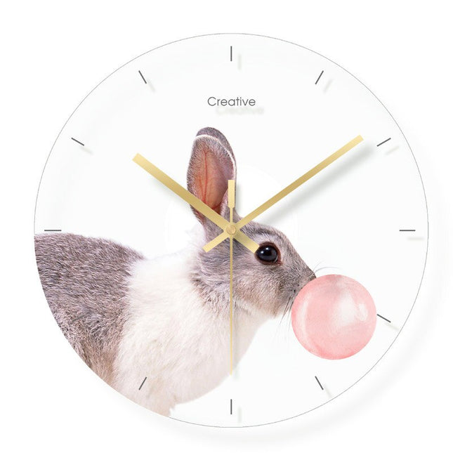 Morsom veggklokke med rev for barnerom