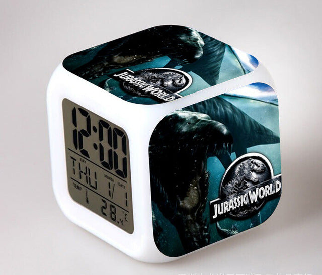 Jurassic Park digital kube vekkerklokke