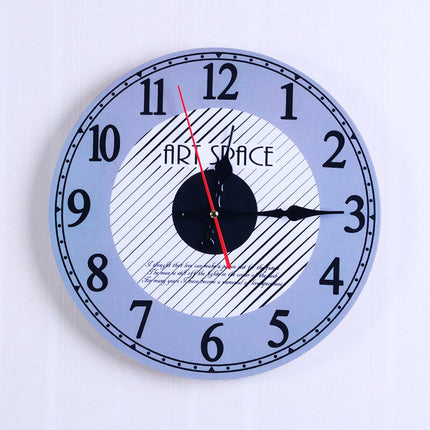 Retro 60-talls veggklokke, bilskilt design