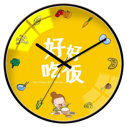 Moderne veggklokke med todelt urskive