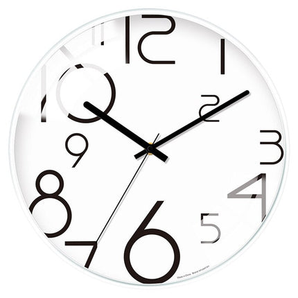 Moderne veggklokke med todelt urskive
