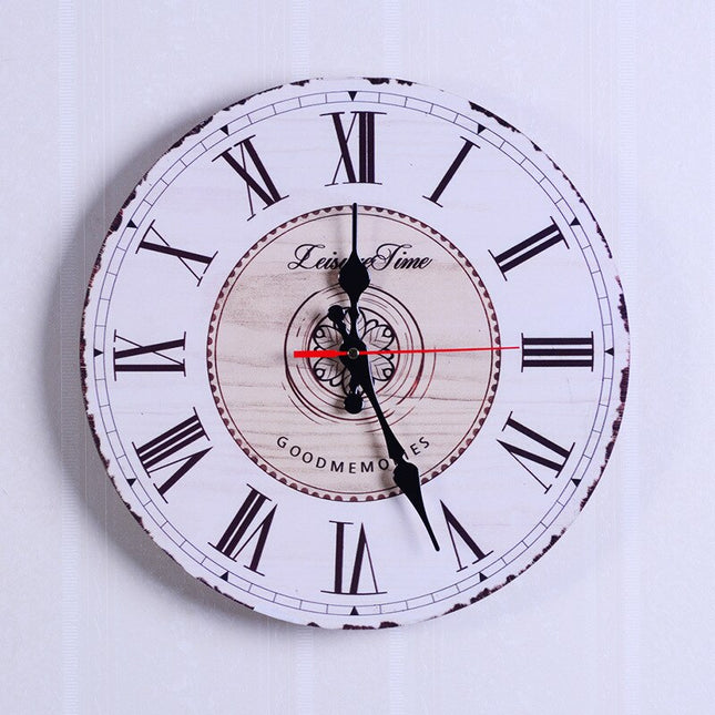 Retro 60-talls veggklokke, bilskilt design