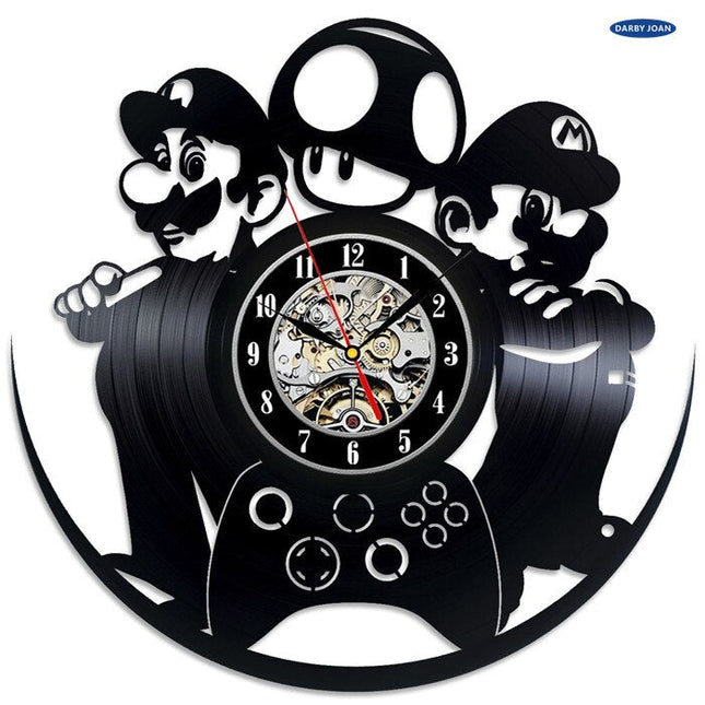 Super Mario gamer vinylklokke veggdekor