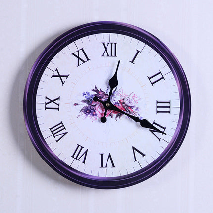 Retro 60-talls veggklokke, bilskilt design