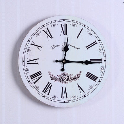 Retro 60-talls veggklokke, bilskilt design