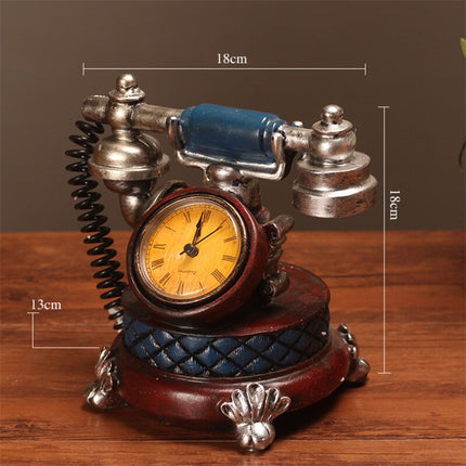 Retro bordklokke formet som telefon