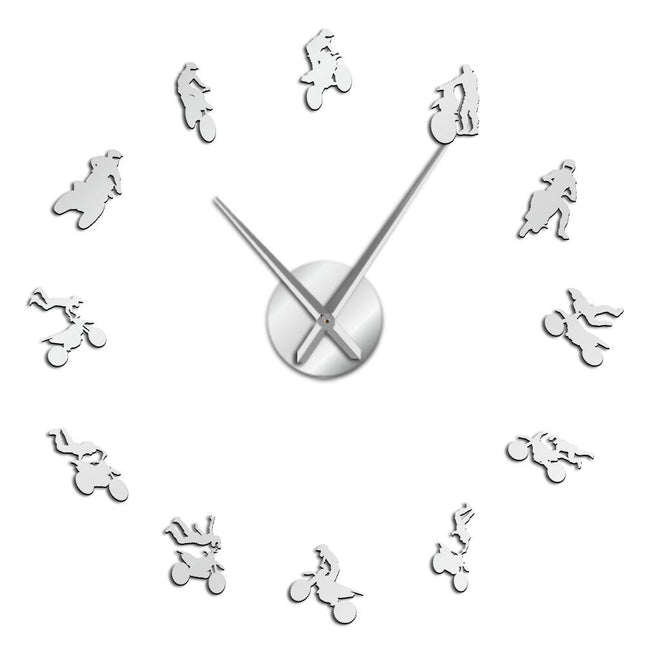 Moderne motorsykkel veggklokke til stue