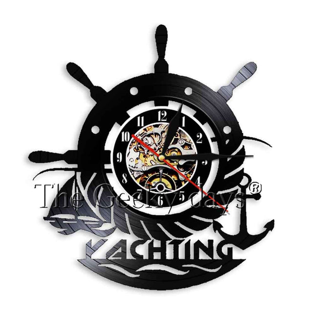 Maritim vinylklokke med anker
