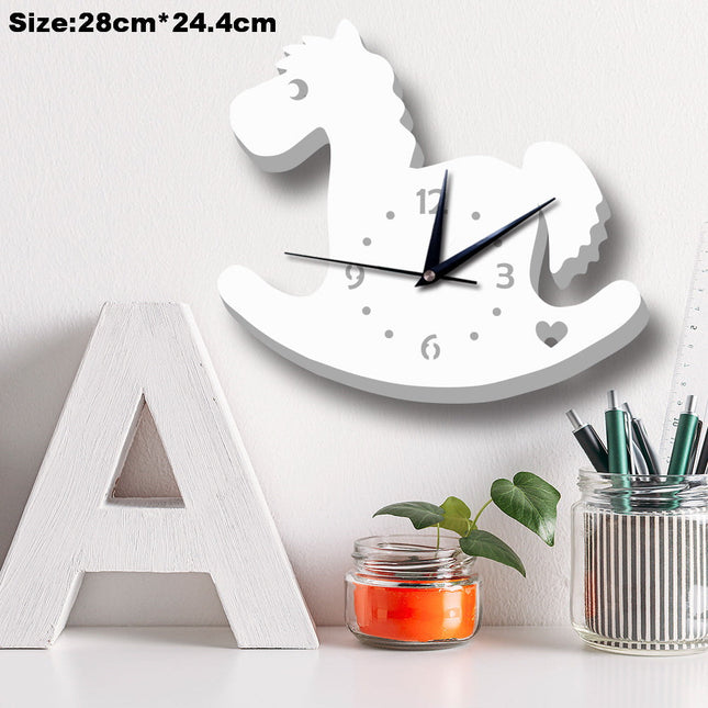 Barneklokke formet som en snømann